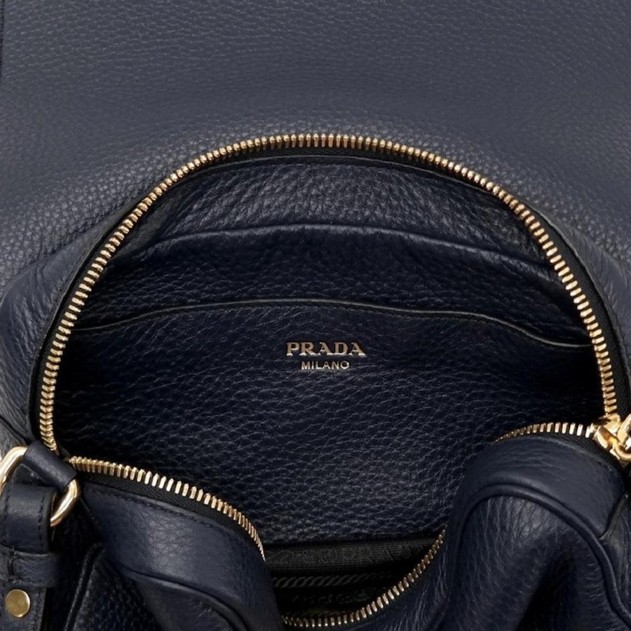 Image 889614_ALTMORE10.jpg, Product 889-614 / Price $4,452.00, Prada Vitello Phenix Baltico Blue Leather Flap Medium Crossbody Bag from Prada on TSC.ca's Fashion department