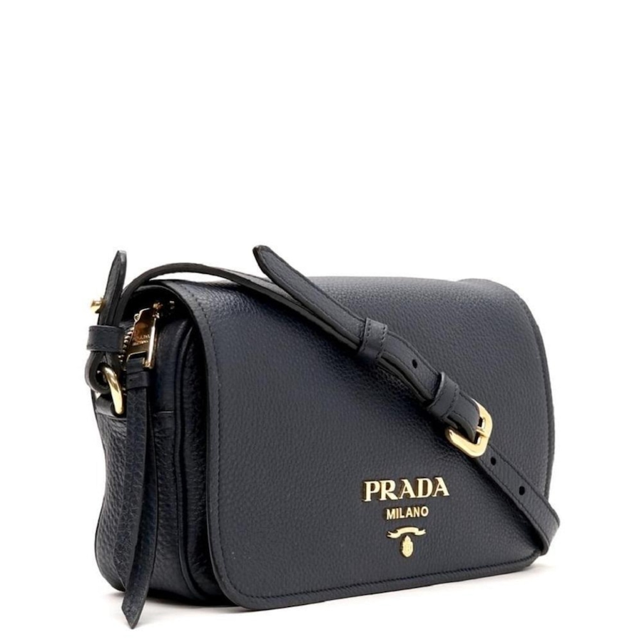 Image 889614_ALTMORE6.jpg, Product 889-614 / Price $4,452.00, Prada Vitello Phenix Baltico Blue Leather Flap Medium Crossbody Bag from Prada on TSC.ca's Fashion department