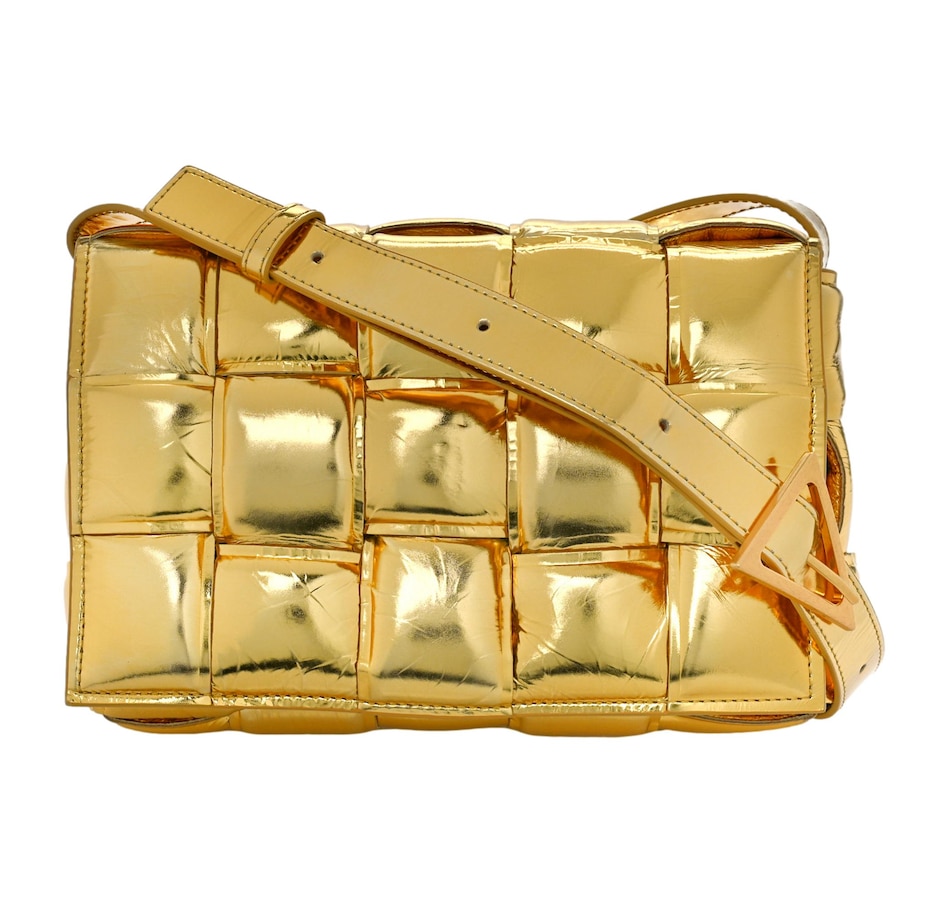 bottega veneta metallic bag