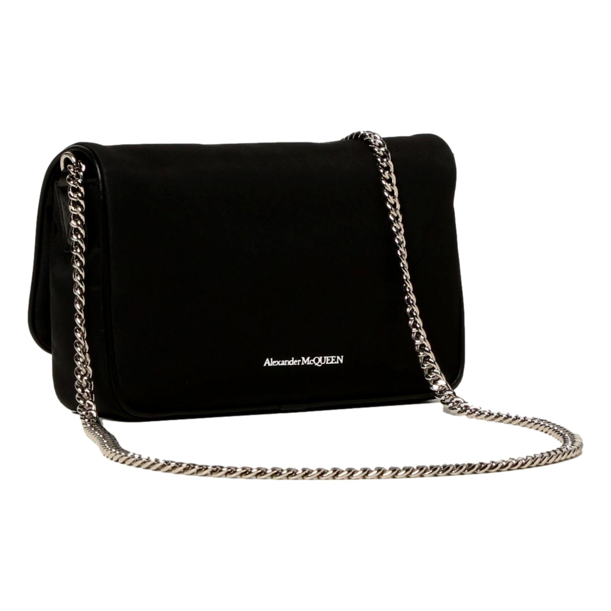 Alexander McQueen Small Black Nylon Skull Shoulder Bag - TSC.ca