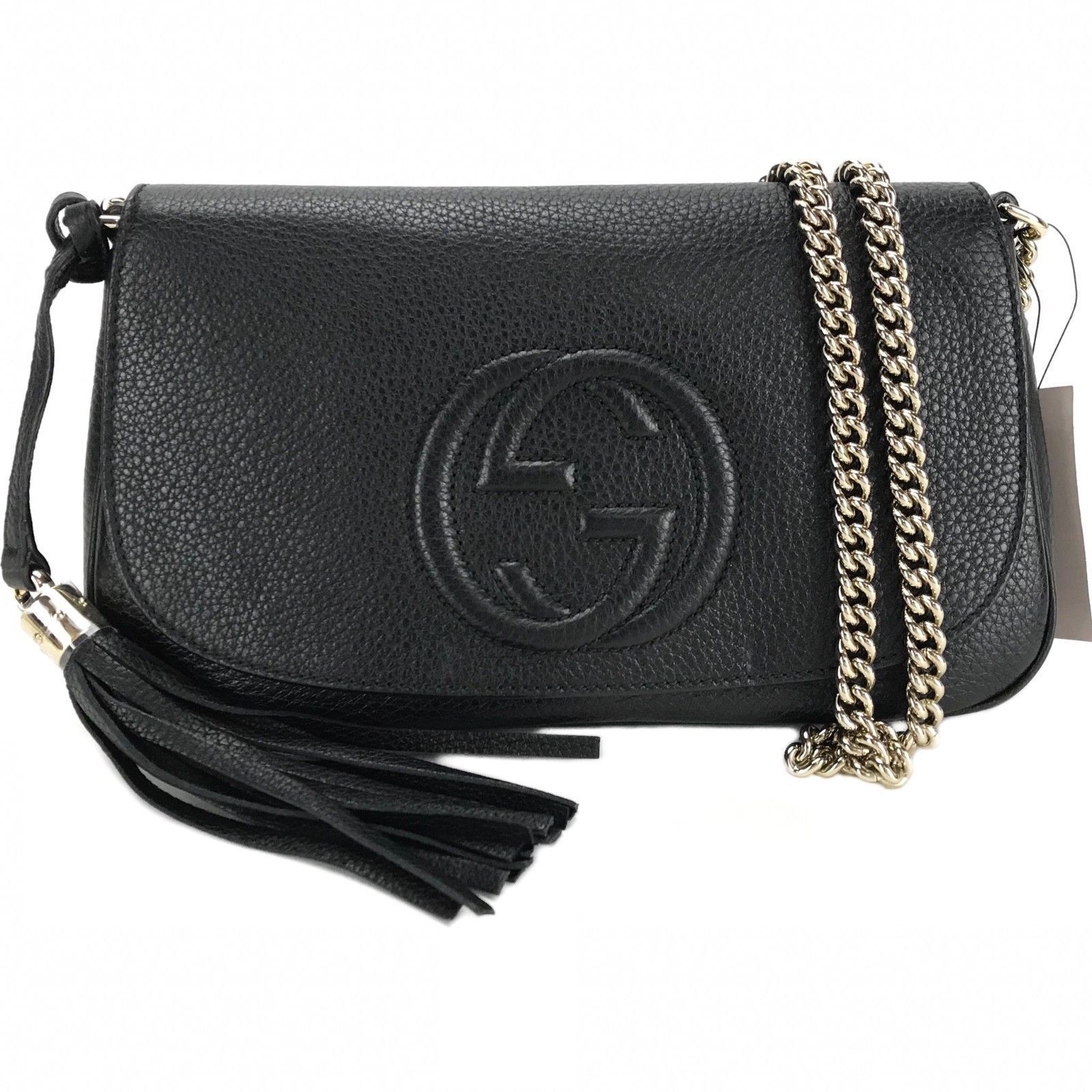 Gucci black leather disco cross body bag sale