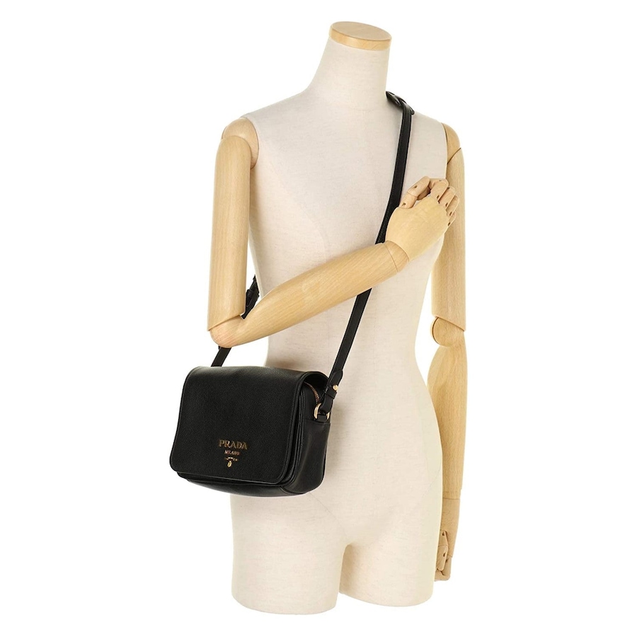 Image 889655_ALTMORE6.jpg, Product 889-655 / Price $4,452.00, Prada Vitello Phenix Black Leather Flap Crossbody Bag from Prada on TSC.ca's Fashion department