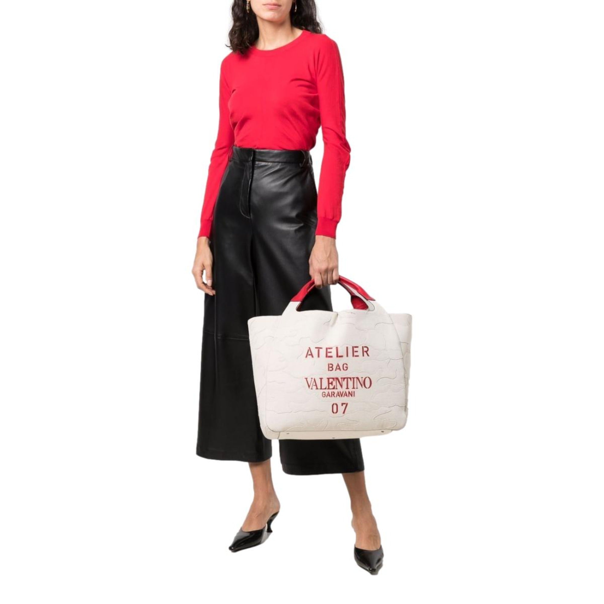 Valentino Garavani Sac Atelier 07 Edition Natural Tote Bag - TSC.ca