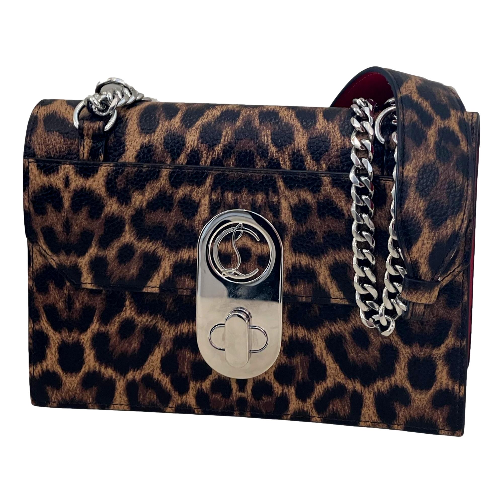 Christian Louboutin Elisa Calf Empire Leopard Leather Shoulder
