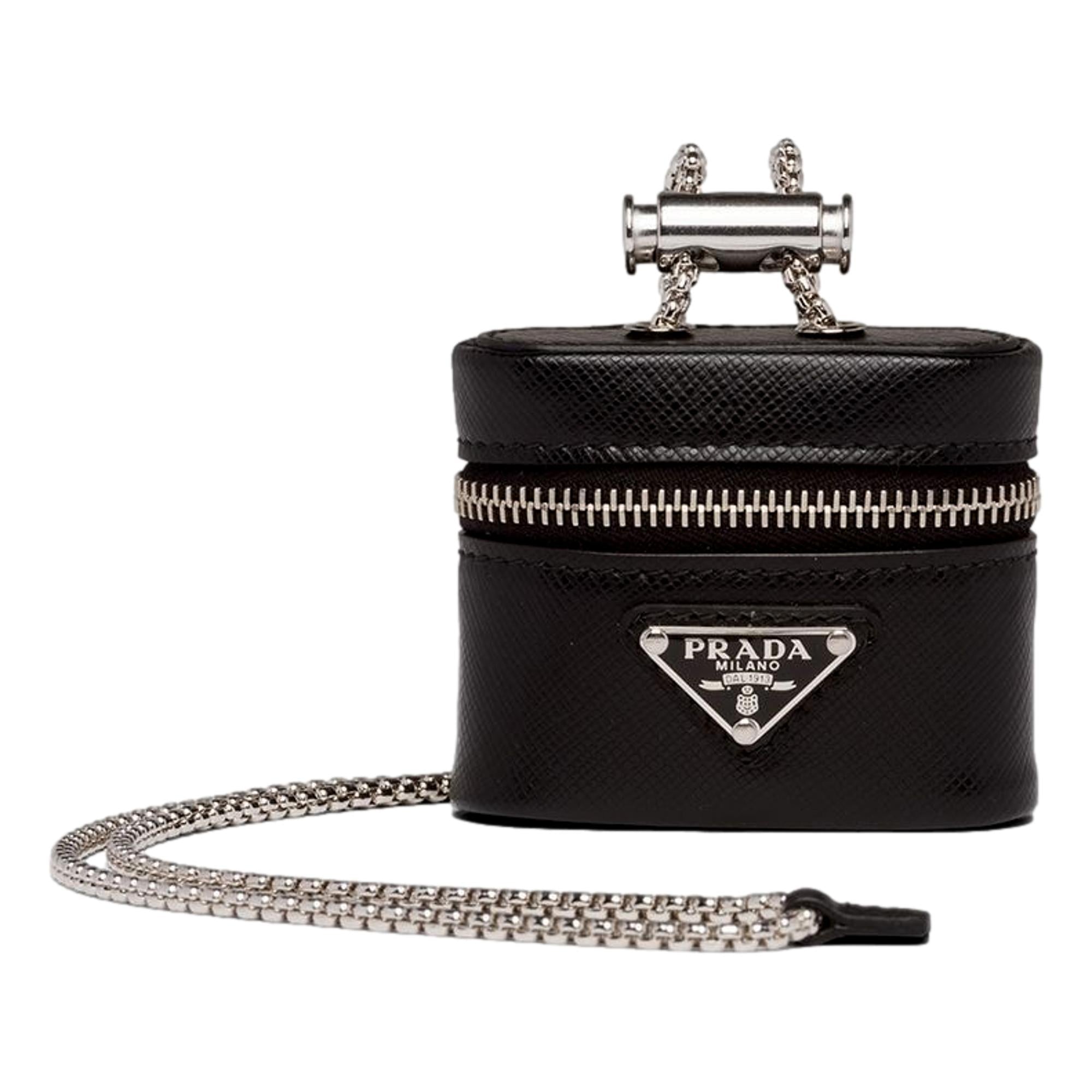 Home & Garden - Luggage - Prada Triangle Saffiano Black Leather