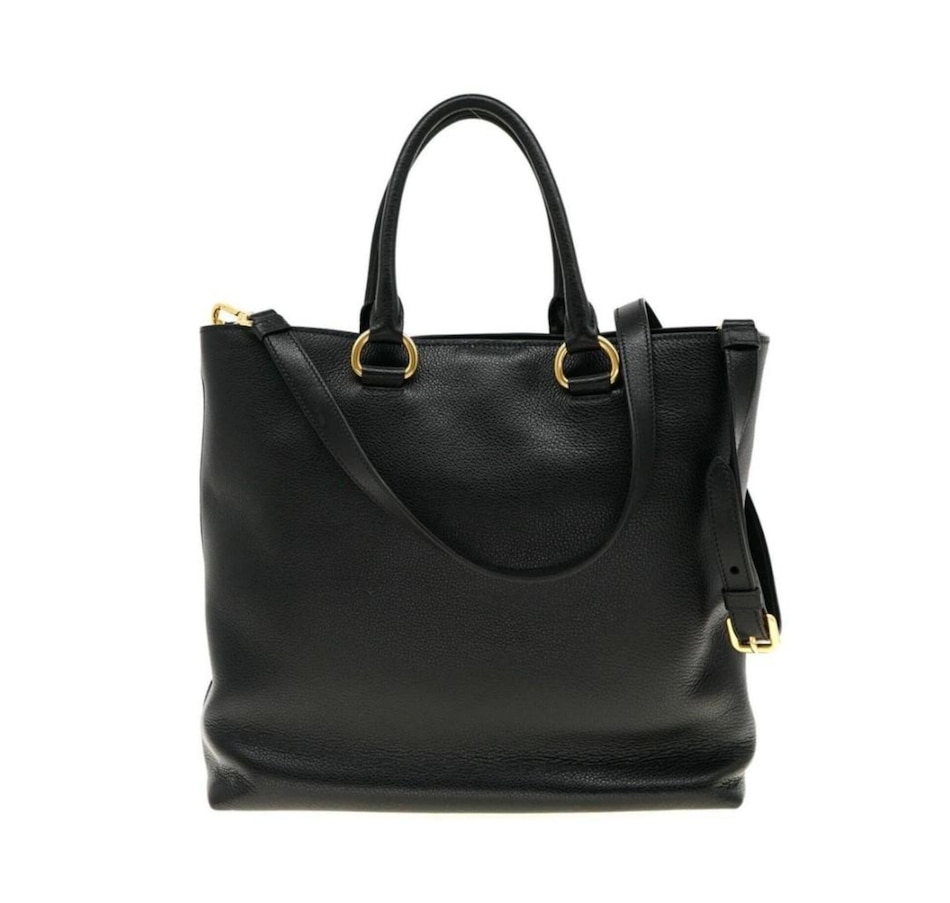 Clothing & Shoes - Handbags - Prada Black Vitello Phenix Leather ...