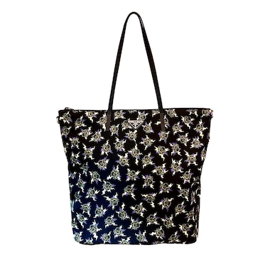 Prada Frankenstein Black Nylon Convertible Shopping Tote