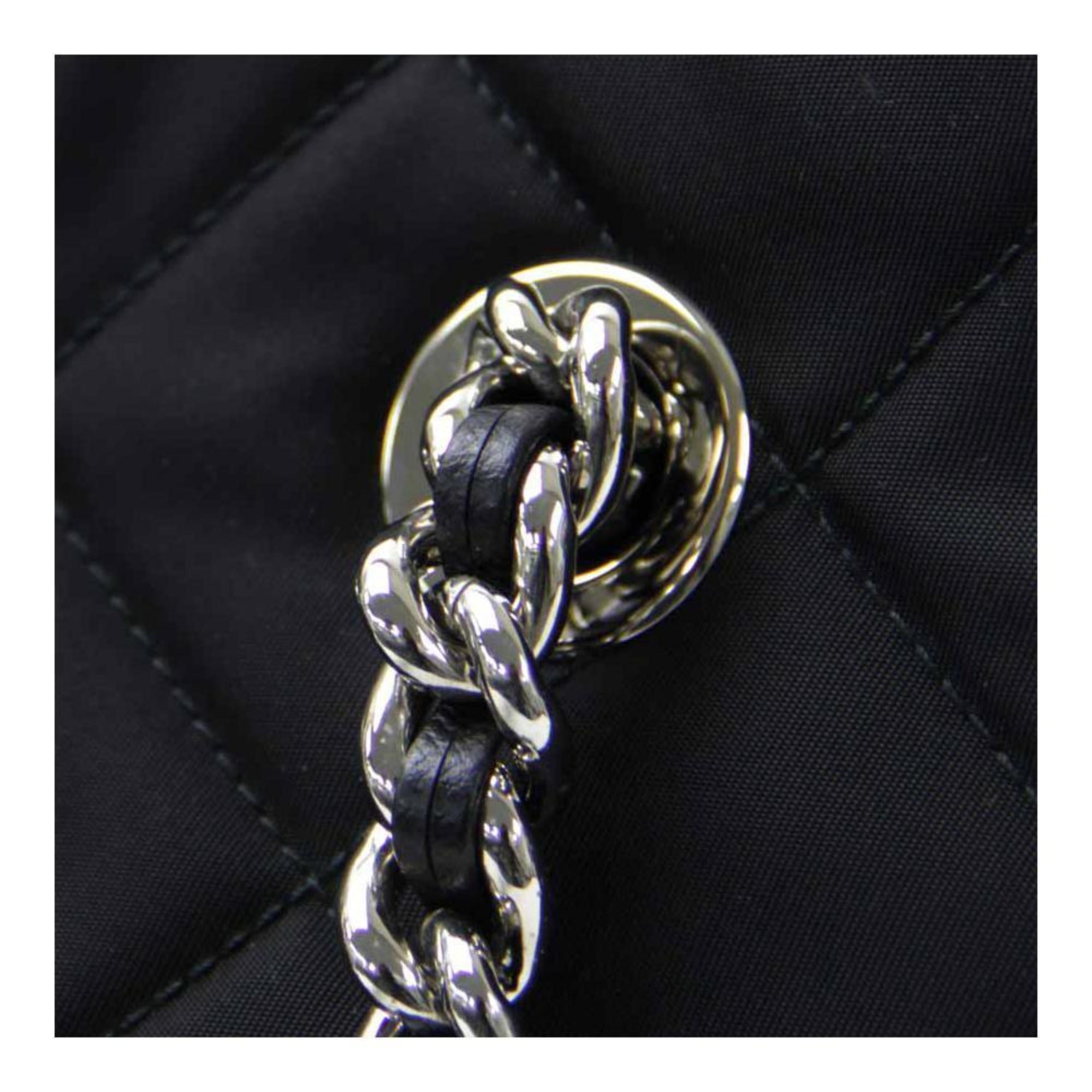 Prada Black Quilted Tessuto Chain Shoulder Bag Tote - TSC.ca