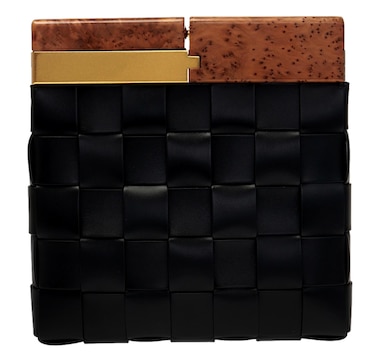 Bottega Veneta &#039;BV SNAP&#039; Mogano Black Clutch