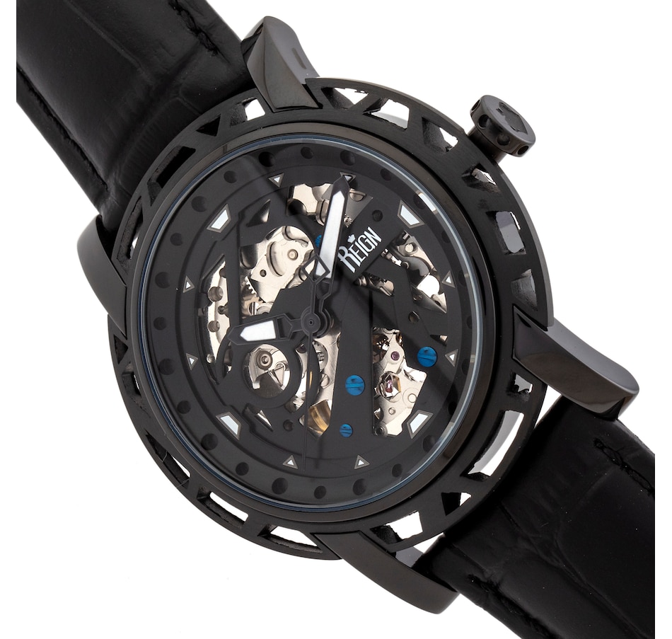 Image 889866_ALTMORE14.jpg, Product 889-866 / Price $207.66, Reign Stavros Automatic Skeleton Leather-Band Watch from Reign on TSC.ca's Jewellery department