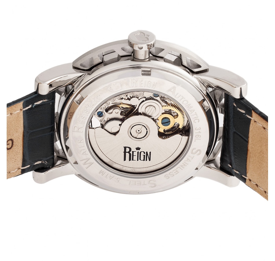 Image 889866_ALTMORE9.jpg, Product 889-866 / Price $207.66, Reign Stavros Automatic Skeleton Leather-Band Watch from Reign on TSC.ca's Jewellery department