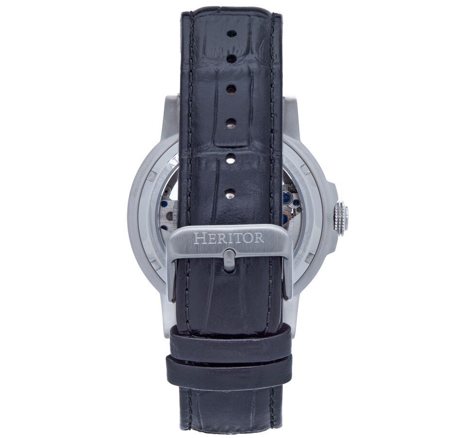 Image 889872_ALTMORE10.jpg, Product 889-872 / Price $143.05 - $152.74, Heritor Automatic Davies Semi-Skeleton Leather-Band Watch from Heritor on TSC.ca's Jewellery department