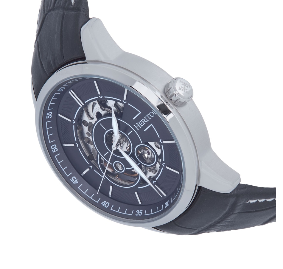 Image 889872_ALTMORE11.jpg, Product 889-872 / Price $143.05 - $152.74, Heritor Automatic Davies Semi-Skeleton Leather-Band Watch from Heritor on TSC.ca's Jewellery department