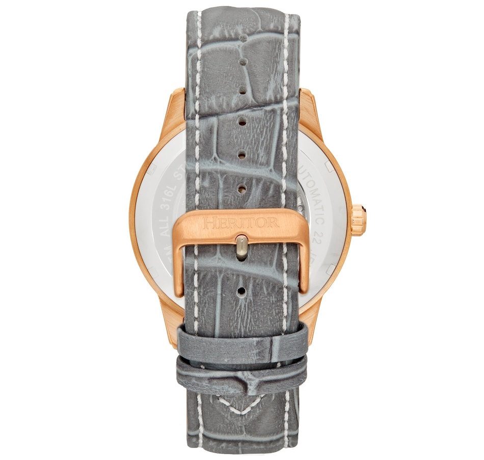 Image 889872_ALTMORE12.jpg, Product 889-872 / Price $143.05 - $152.74, Heritor Automatic Davies Semi-Skeleton Leather-Band Watch from Heritor on TSC.ca's Jewellery department