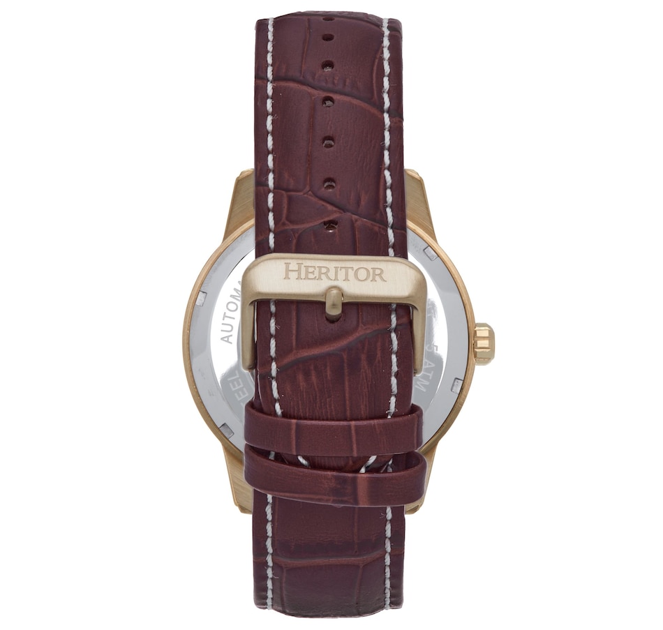 Image 889872_ALTMORE15.jpg, Product 889-872 / Price $143.05 - $152.74, Heritor Automatic Davies Semi-Skeleton Leather-Band Watch from Heritor on TSC.ca's Jewellery department