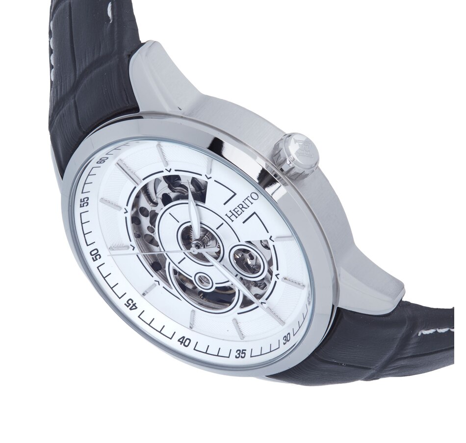 Image 889872_ALTMORE8.jpg, Product 889-872 / Price $143.05 - $152.74, Heritor Automatic Davies Semi-Skeleton Leather-Band Watch from Heritor on TSC.ca's Jewellery department