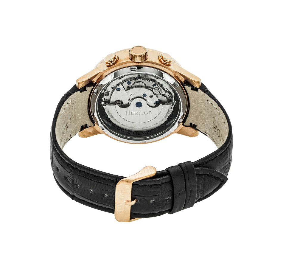 Image 889874_ALTMORE1.jpg, Product 889-874 / Price $162.30 - $162.31, Heritor Automatic Hannibal Semi-Skeleton Leather-Band Watch from Heritor on TSC.ca's Jewellery department
