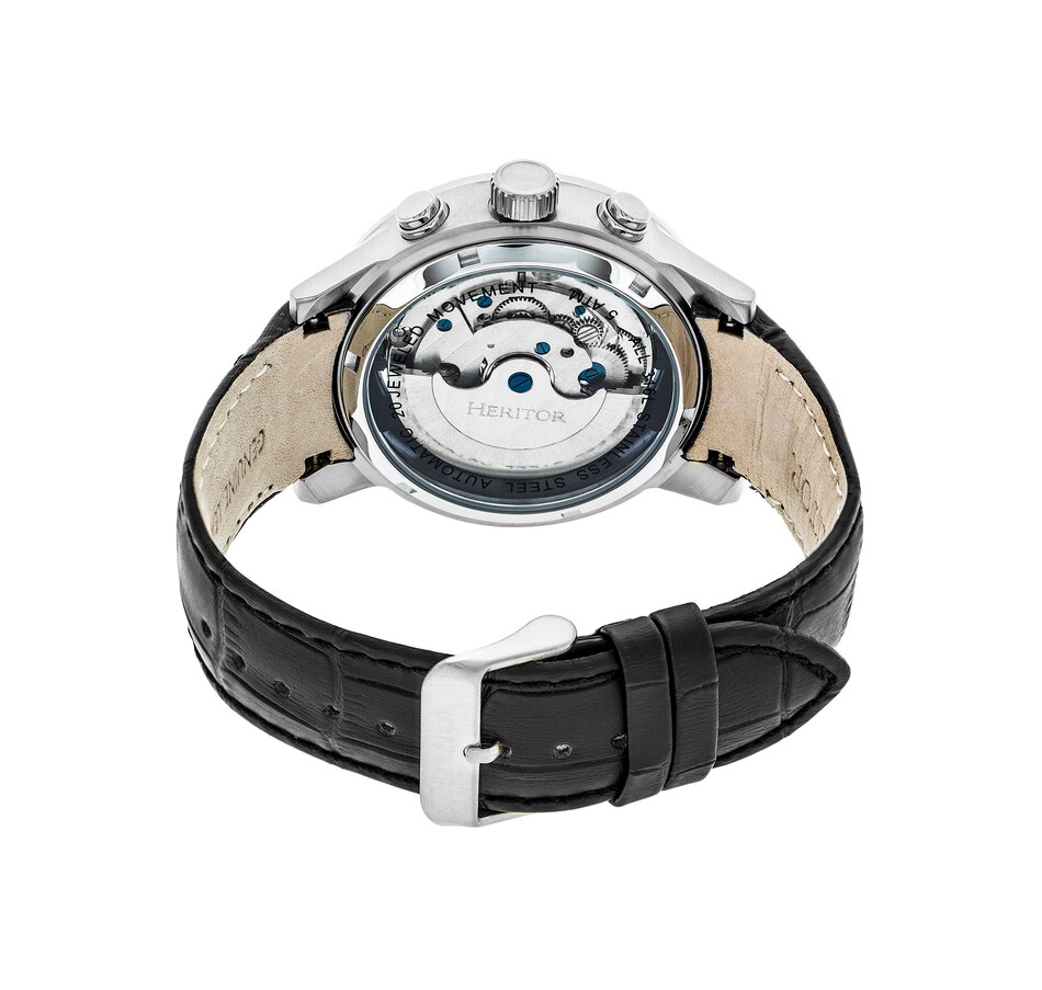 Image 889874_ALTMORE3.jpg, Product 889-874 / Price $162.30 - $162.31, Heritor Automatic Hannibal Semi-Skeleton Leather-Band Watch from Heritor on TSC.ca's Jewellery department