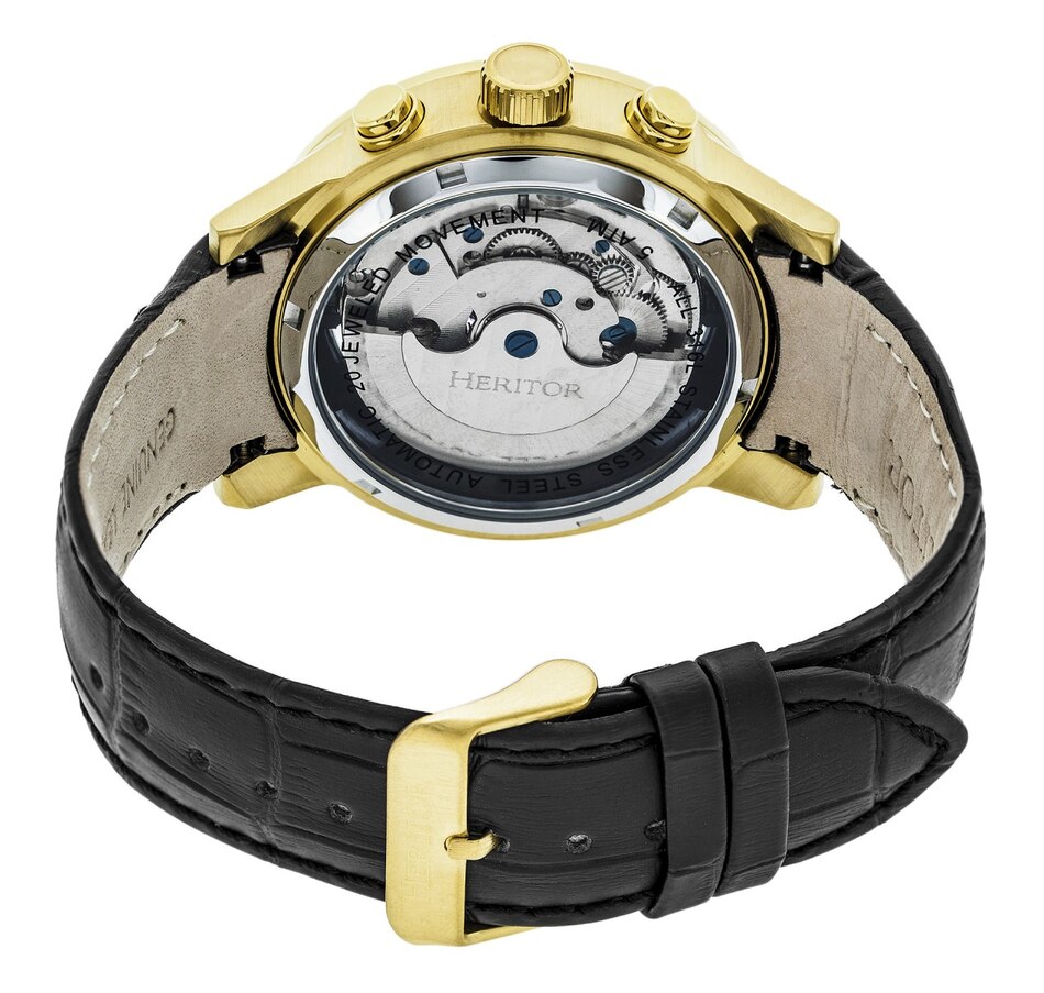 Image 889874_ALTMORE5.jpg, Product 889-874 / Price $162.30 - $162.31, Heritor Automatic Hannibal Semi-Skeleton Leather-Band Watch from Heritor on TSC.ca's Jewellery department