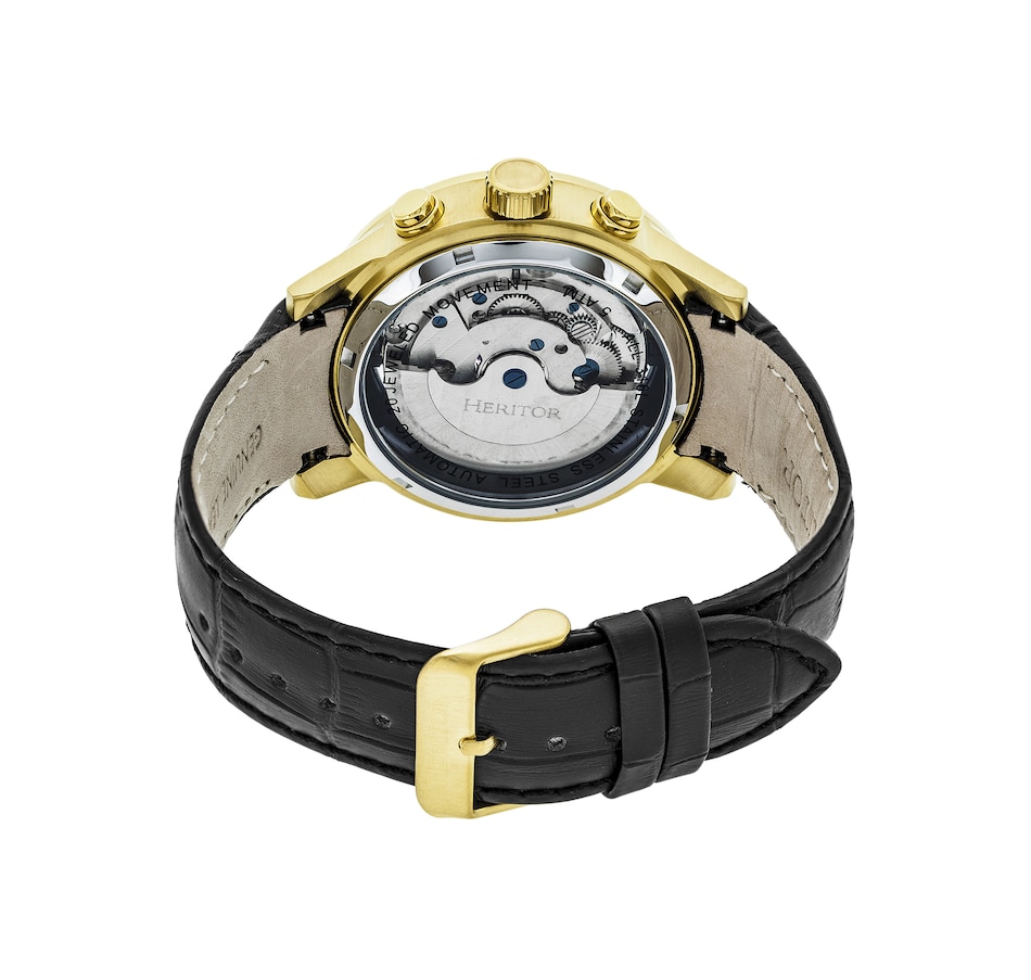 Image 889874_ALTMORE9.jpg, Product 889-874 / Price $162.30 - $162.31, Heritor Automatic Hannibal Semi-Skeleton Leather-Band Watch from Heritor on TSC.ca's Jewellery department