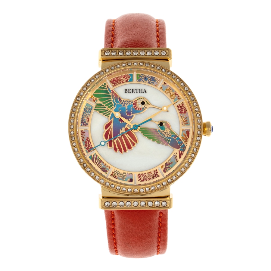 Image 889877_ST02.jpg, Product 889-877 / Price $114.12, Bertha Emily Mother-Of-Pearl Leather-Band Watch from Bertha on TSC.ca's Jewellery department