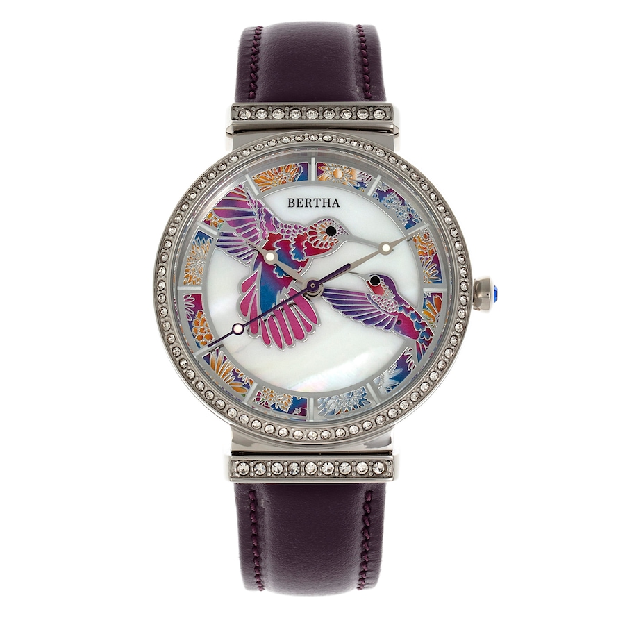 Image 889877_ST04.jpg, Product 889-877 / Price $114.12, Bertha Emily Mother-Of-Pearl Leather-Band Watch from Bertha on TSC.ca's Jewellery department