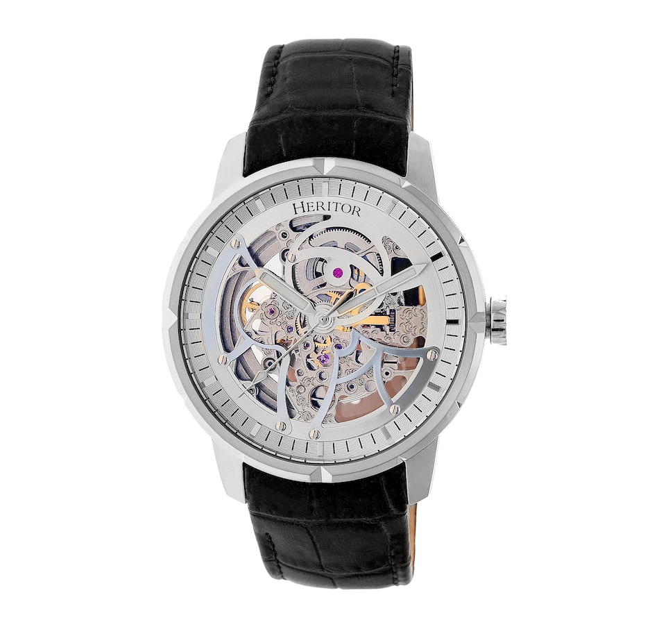 Image 889880_ST03.jpg, Product 889-880 / Price $161.84, Heritor Automatic Ryder Skeleton Leather-Band Watch from Heritor on TSC.ca's Jewellery department