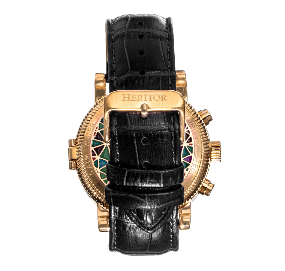Image 889882_ALTMORE10.jpg, Product 889-882 / Price $183.68, Heritor Automatic Legacy Leather-Band Watch w/Day/Date from Heritor on TSC.ca's Jewellery department