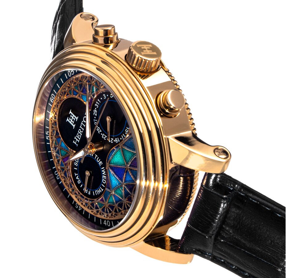 Image 889882_ALTMORE11.jpg, Product 889-882 / Price $183.68, Heritor Automatic Legacy Leather-Band Watch w/Day/Date from Heritor on TSC.ca's Jewellery department