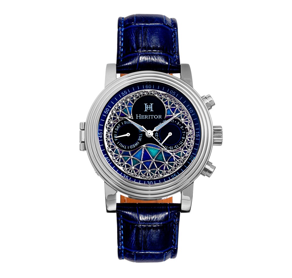 Image 889882_ALTMORE13.jpg, Product 889-882 / Price $183.68, Heritor Automatic Legacy Leather-Band Watch w/Day/Date from Heritor on TSC.ca's Jewellery department