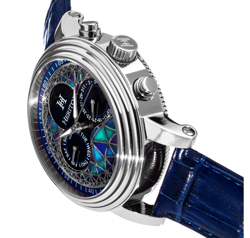 Image 889882_ALTMORE15.jpg, Product 889-882 / Price $183.68, Heritor Automatic Legacy Leather-Band Watch w/Day/Date from Heritor on TSC.ca's Jewellery department