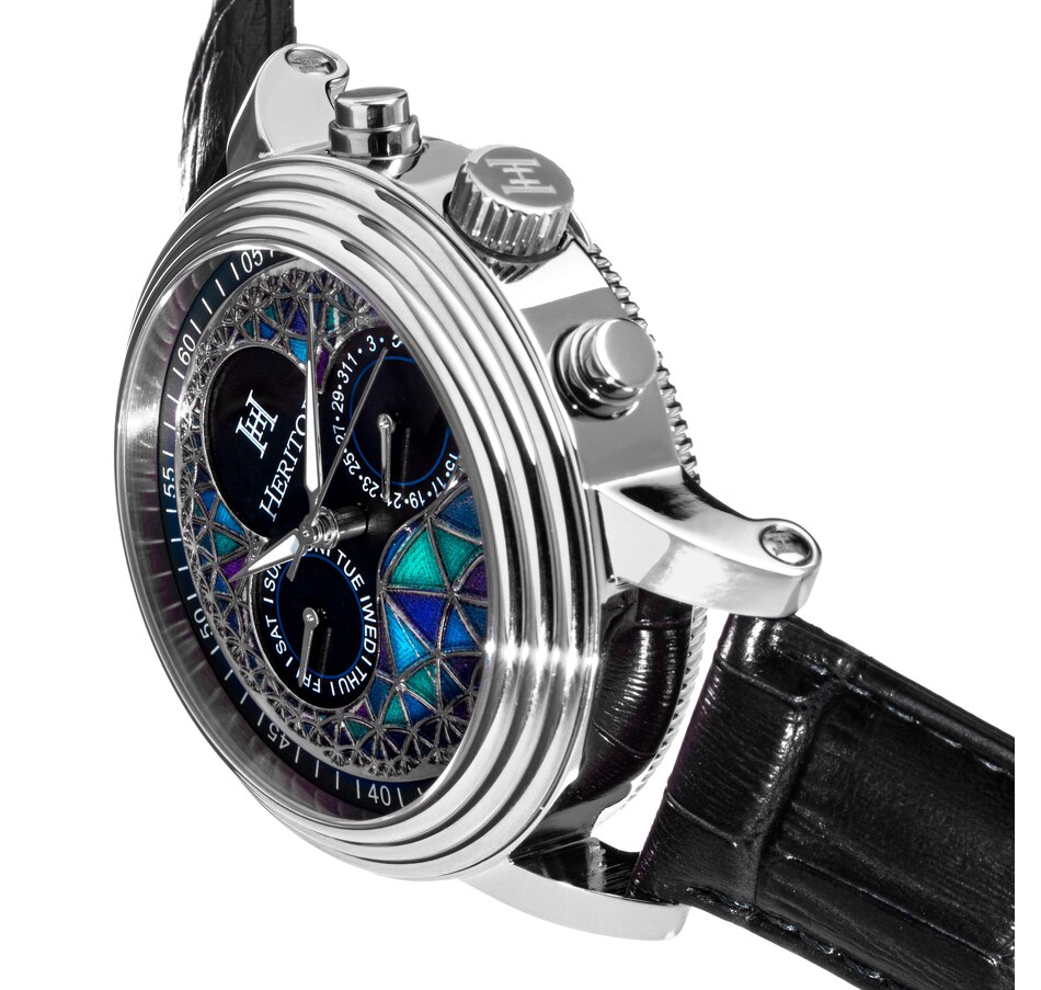 Image 889882_ALTMORE2.jpg, Product 889-882 / Price $183.68, Heritor Automatic Legacy Leather-Band Watch w/Day/Date from Heritor on TSC.ca's Jewellery department