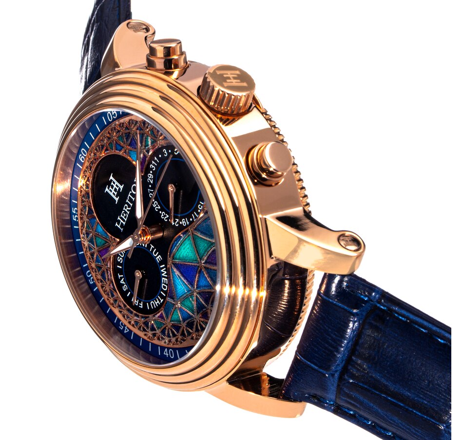 Image 889882_ALTMORE8.jpg, Product 889-882 / Price $183.68, Heritor Automatic Legacy Leather-Band Watch w/Day/Date from Heritor on TSC.ca's Jewellery department