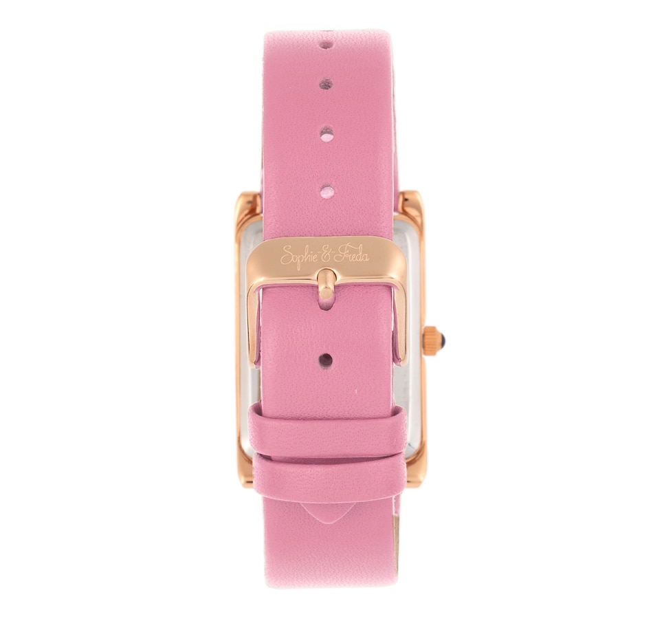 Image 889893_ALTMORE1.jpg, Product 889-893 / Price $101.50 - $109.34, Sophie and Freda Wilmington Leather-Band Watch w/Swarovski Crystals from Sophie and Freda on TSC.ca's Jewellery department