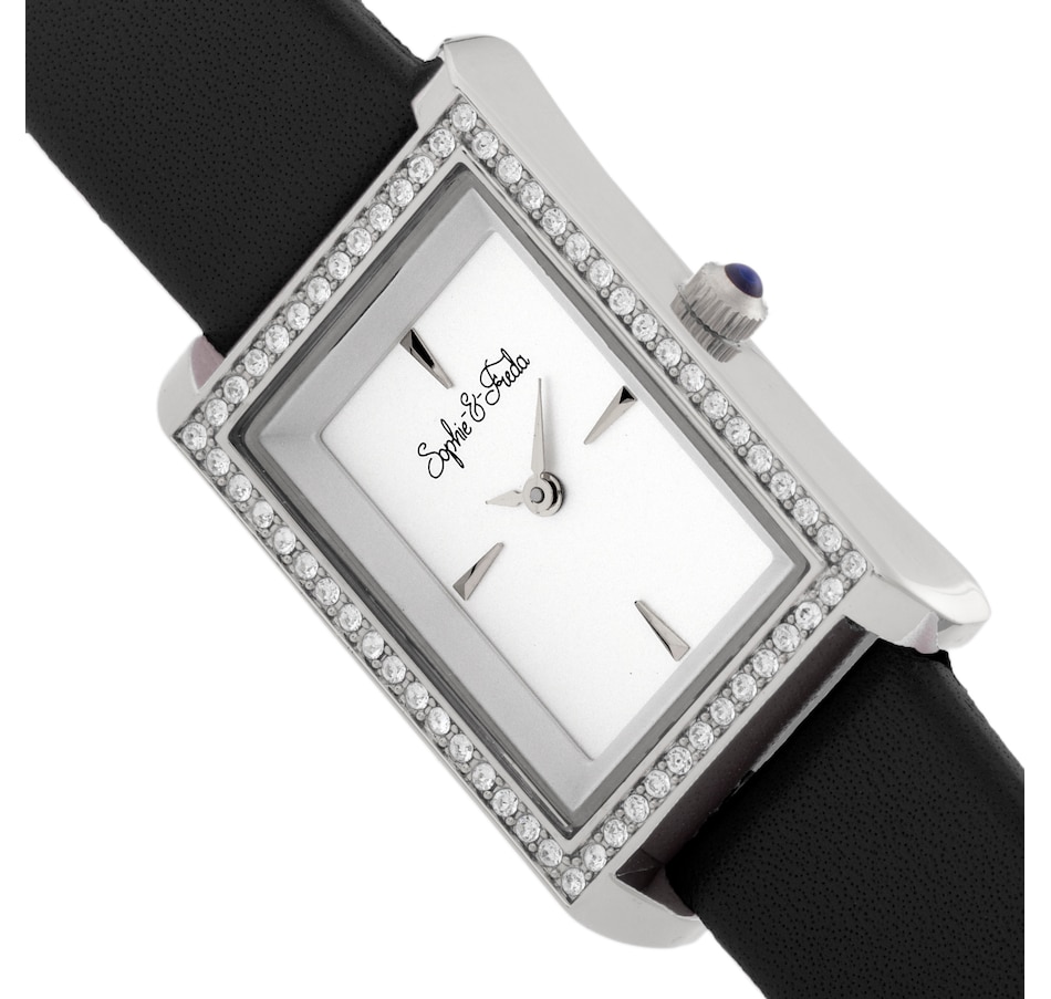 Image 889893_ALTMORE6.jpg, Product 889-893 / Price $101.50 - $109.34, Sophie and Freda Wilmington Leather-Band Watch w/Swarovski Crystals from Sophie and Freda on TSC.ca's Jewellery department