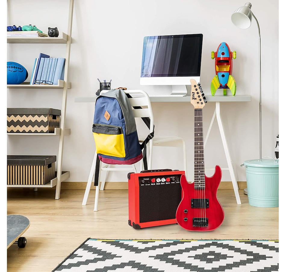 Image 891050_ALTMORE7.jpg, Product 891-050 / Price $239.99, LyxPro Electric Guitar Kit, 30” Left Handed Electric Guitar & Electric Guitar Accessories, Red from LyxPro on TSC.ca's Toys & Hobbies department