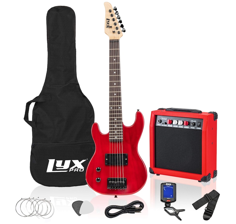 Image 891050_ST01.jpg, Product 891-050 / Price $239.99, LyxPro Electric Guitar Kit, 30” Left Handed Electric Guitar & Electric Guitar Accessories, Red from LyxPro on TSC.ca's Toys & Hobbies department