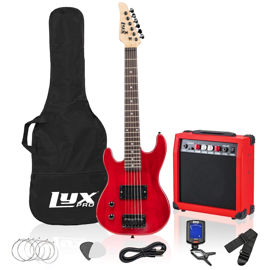 Image 891050_ST01.jpg, Product 891-050 / Price $239.99, LyxPro Electric Guitar Kit, 30” Left Handed Electric Guitar & Electric Guitar Accessories, Red from LyxPro on TSC.ca's Toys & Hobbies department