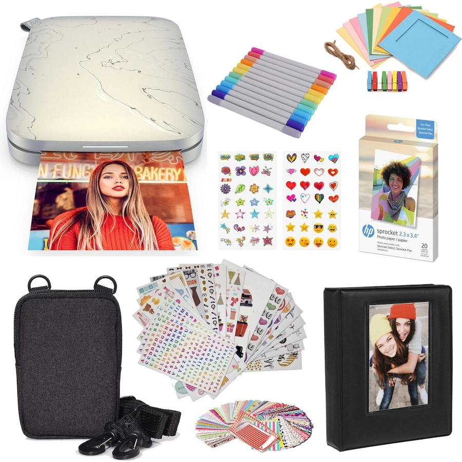 Image 891059_ST01.jpg, Product 891-059 / Price $189.99, HP Sprocket Select Portable Instant Photo Printer 2.3x3.4 (Eclipse) and Accessories Starter Bundle from HP - Hewlett Packard on TSC.ca's Toys & Hobbies department