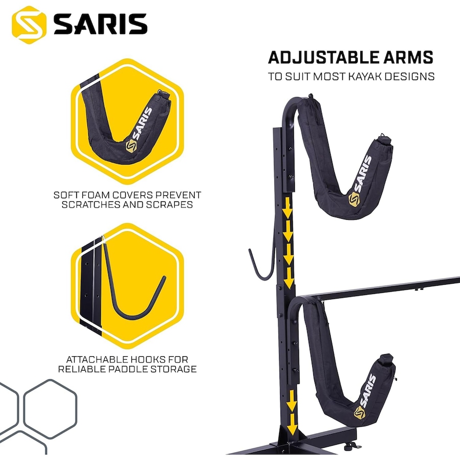 Image 891063_ALTMORE1.jpg, Product 891-063 / Price $233.96, Saris Kayak Storage Rack, Freestanding Kayak Rack for Two-Kayak, SUP, Canoe & Paddleboard from Saris on TSC.ca's Health & Fitness department