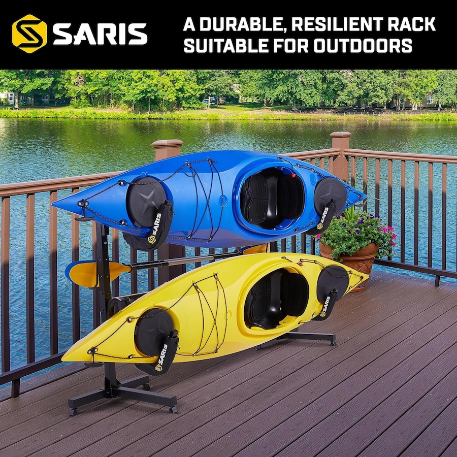Image 891063_ALTMORE5.jpg, Product 891-063 / Price $233.96, Saris Kayak Storage Rack, Freestanding Kayak Rack for Two-Kayak, SUP, Canoe & Paddleboard from Saris on TSC.ca's Health & Fitness department
