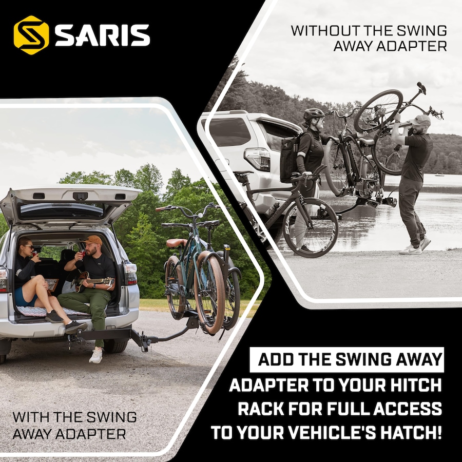 Image 891079_ALTMORE1.jpg, Product 891-079 / Price $449.99, Saris Swing Away Accessory, 2" Hitch Tire Carrier Swing Adapter - Black from Saris on TSC.ca's Health & Fitness department