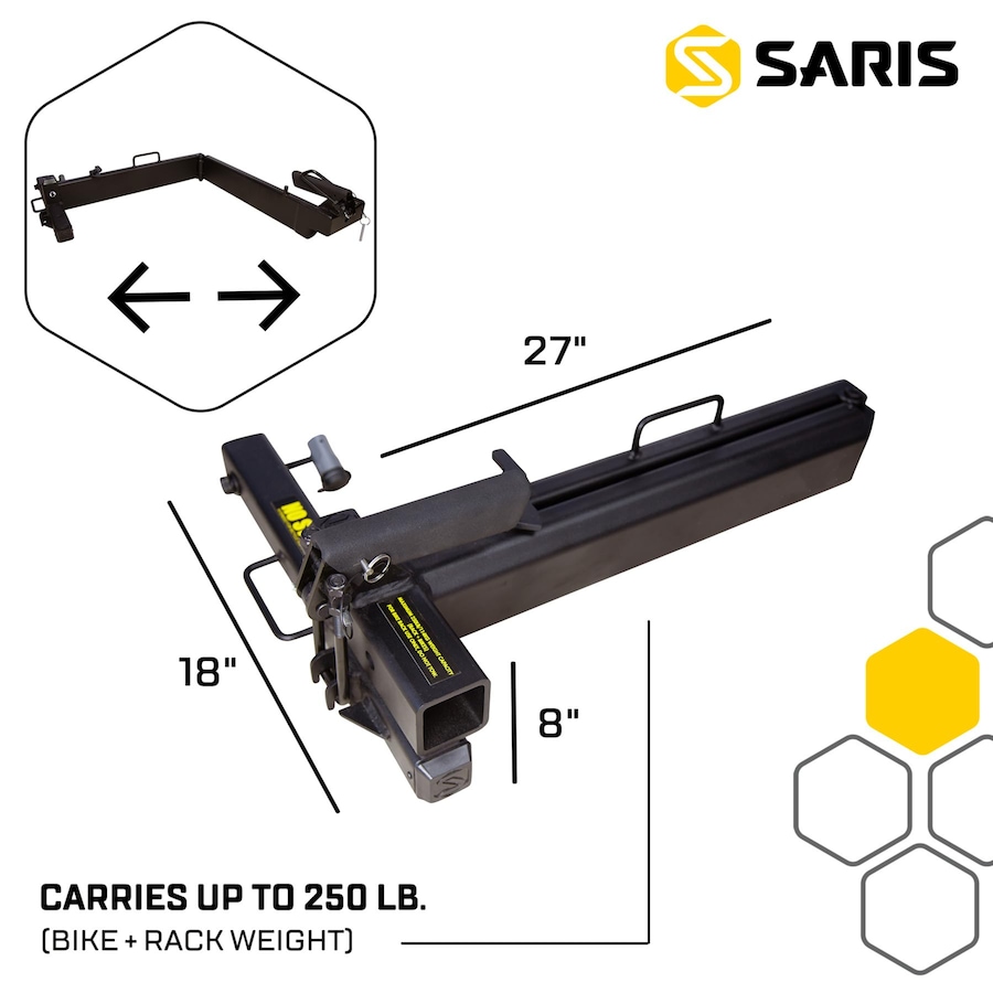 Image 891079_ALTMORE2.jpg, Product 891-079 / Price $449.99, Saris Swing Away Accessory, 2" Hitch Tire Carrier Swing Adapter - Black from Saris on TSC.ca's Health & Fitness department