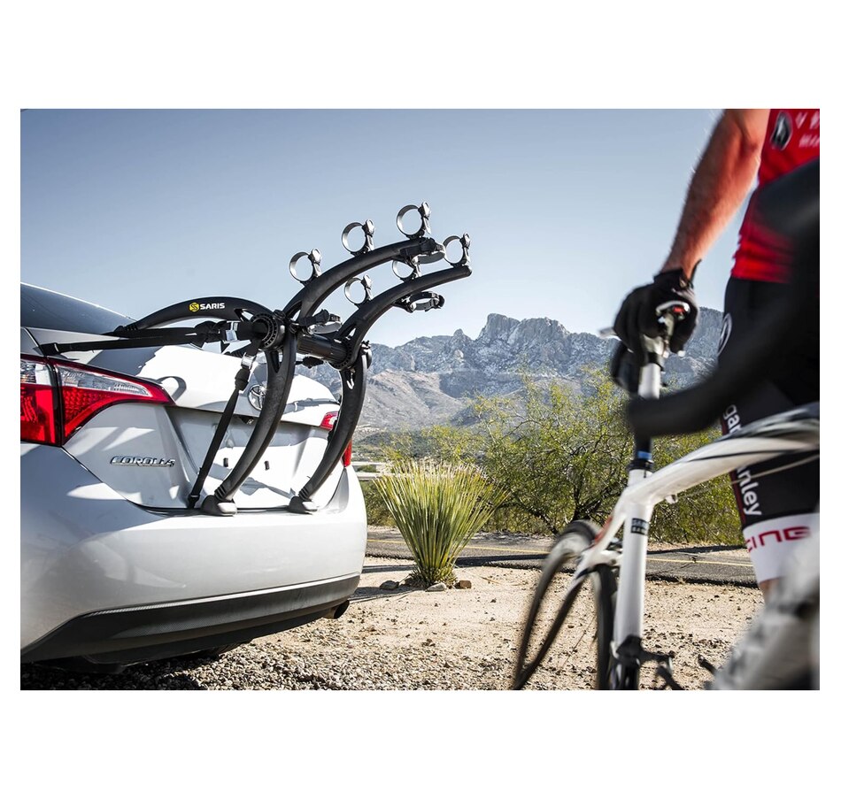 Image 891080_ALTMORE3.jpg, Product 891-080 / Price $299.99, Saris Bike Racks, Bones Car Trunk Bicycle Rack Carrier, Mounts 3 Bikes, Black from Saris on TSC.ca's Health & Fitness department