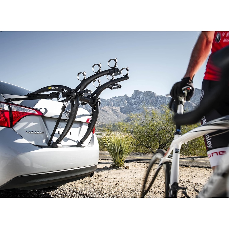 Image 891080_ALTMORE3.jpg, Product 891-080 / Price $299.99, Saris Bike Racks, Bones Car Trunk Bicycle Rack Carrier, Mounts 3 Bikes, Black from Saris on TSC.ca's Health & Fitness department