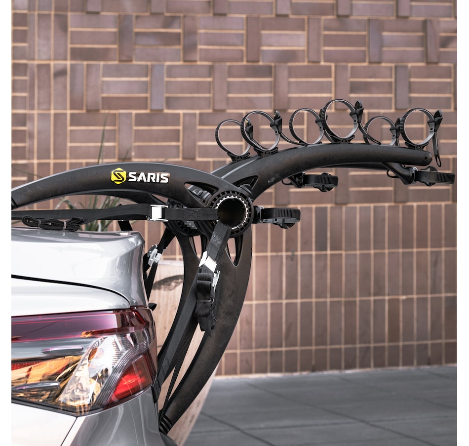 Image 891080_ALTMORE6.jpg, Product 891-080 / Price $299.99, Saris Bike Racks, Bones Car Trunk Bicycle Rack Carrier, Mounts 3 Bikes, Black from Saris on TSC.ca's Health & Fitness department