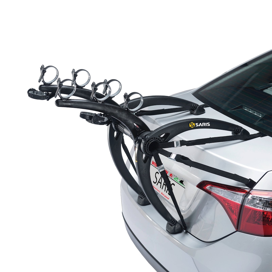 Image 891080_ST01.jpg, Product 891-080 / Price $299.99, Saris Bike Racks, Bones Car Trunk Bicycle Rack Carrier, Mounts 3 Bikes, Black from Saris on TSC.ca's Health & Fitness department