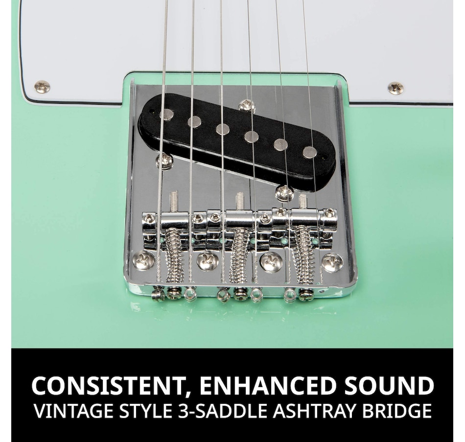 Image 891099_ALTMORE11.jpg, Product 891-099 / Price $189.99, LyxPro 39” Electric Guitar TL Series, Solid Body Guitar W/3-Way Switch & Tone Controls - Green from LyxPro on TSC.ca's Toys & Hobbies department
