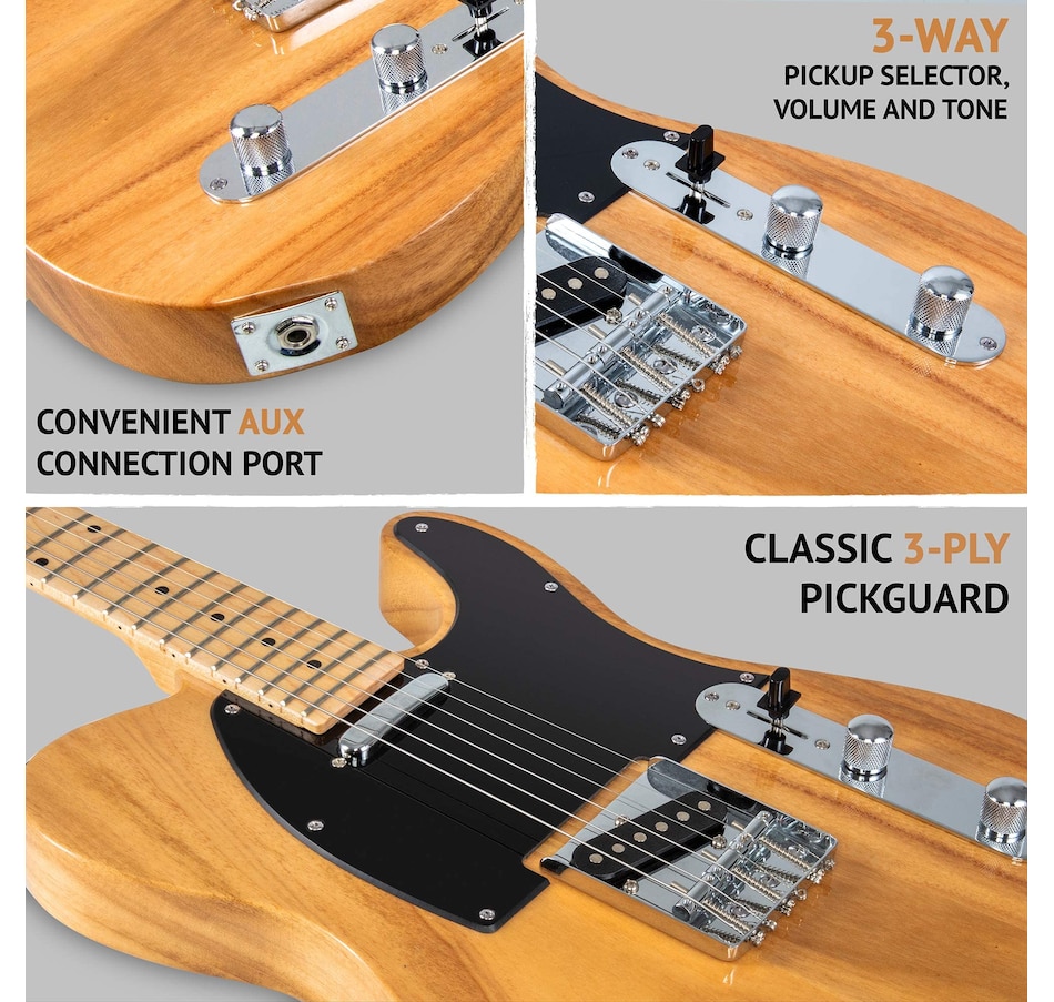 Image 891099_ALTMORE16.jpg, Product 891-099 / Price $189.99, LyxPro 39” Electric Guitar TL Series, Solid Body Guitar W/3-Way Switch & Tone Controls - Green from LyxPro on TSC.ca's Toys & Hobbies department