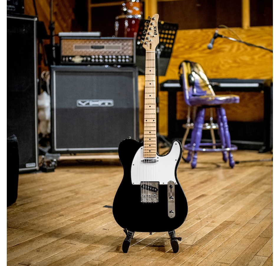 Image 891099_ALTMORE33.jpg, Product 891-099 / Price $189.99, LyxPro 39” Electric Guitar TL Series, Solid Body Guitar W/3-Way Switch & Tone Controls - Green from LyxPro on TSC.ca's Toys & Hobbies department